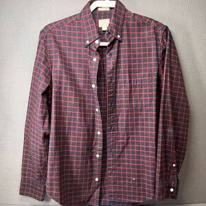 J. Crew Red and Blue Casual Button‎ Down Shirt